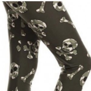 🖤💚Camo Skull & Bones Leggings TC☠️